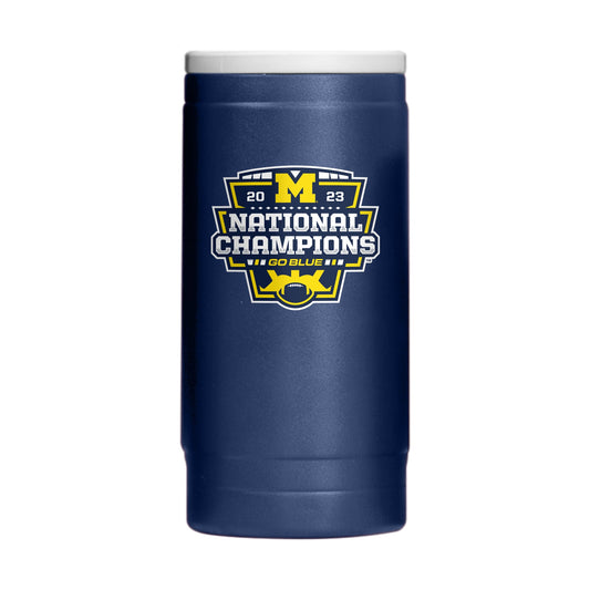 Michigan Wolverines 2023 National Champs slim can cooler