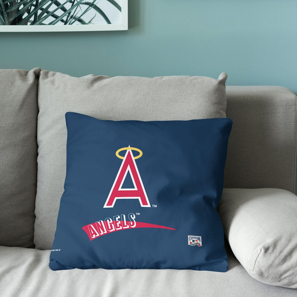 California Angels old school logo pillow