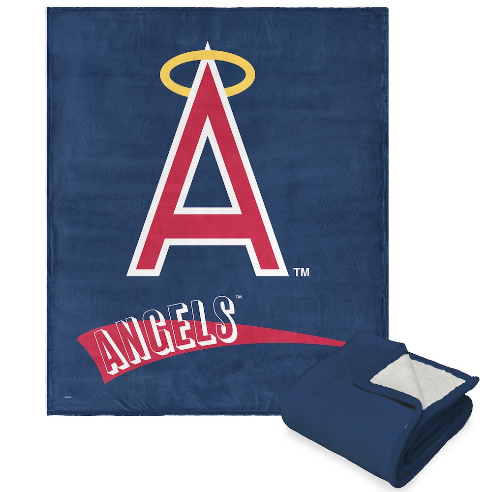 California Angels throwback sherpa blanket