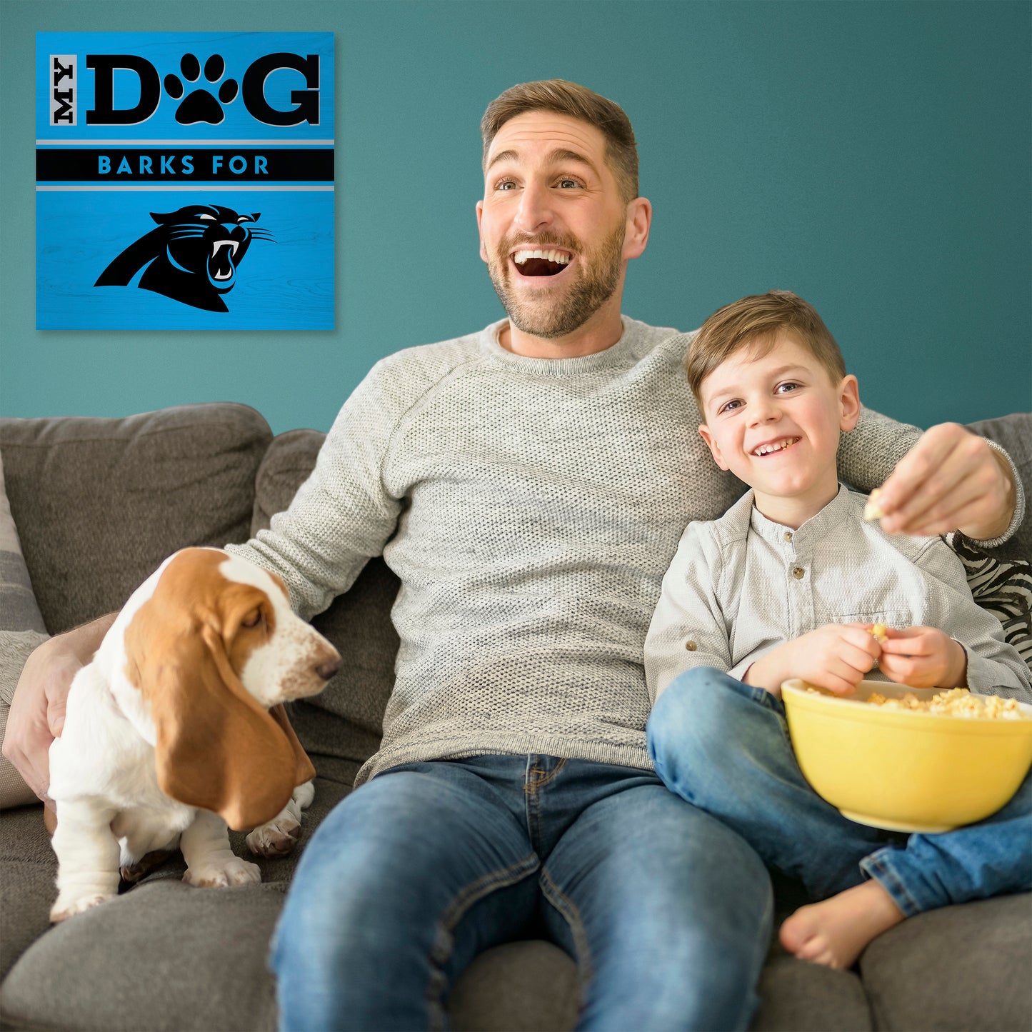 Carolina Panthers my dog art sign