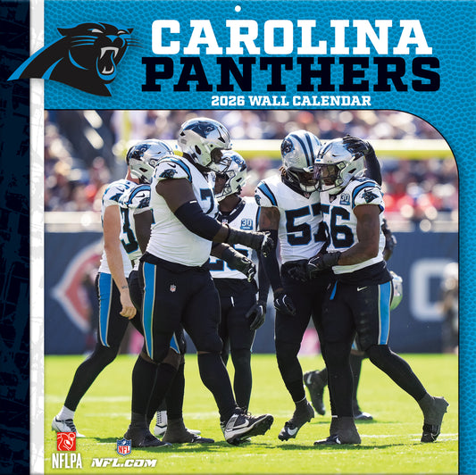 Carolina Panthers Team Photos Wall Calendar