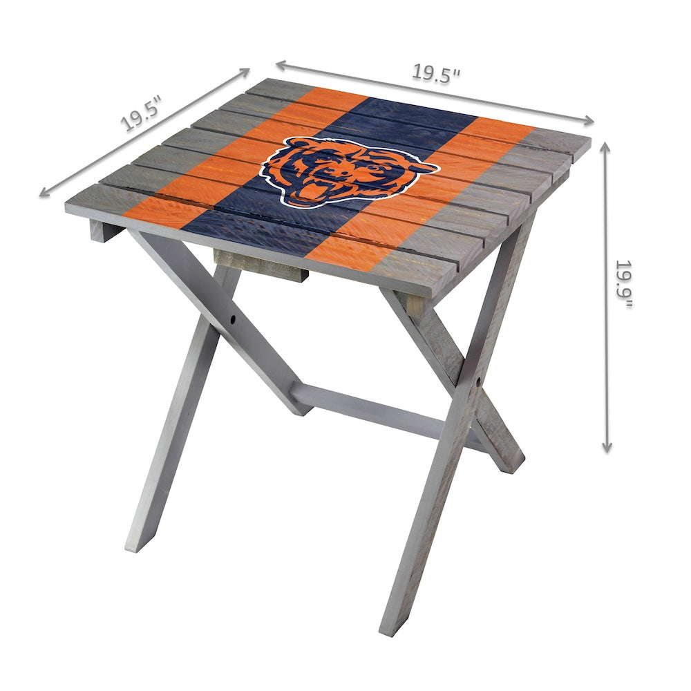 Chicago Bears Adirondack Table Dimensions