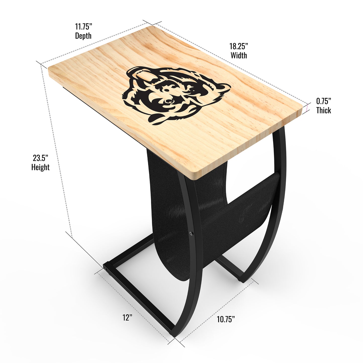 Chicago Bears anywhere table dimensions