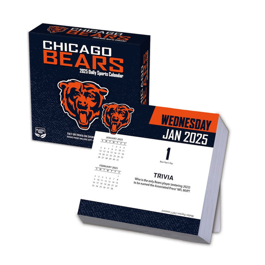 Chicago Bears 2025 Fact-A-Day Box Desk Calendar