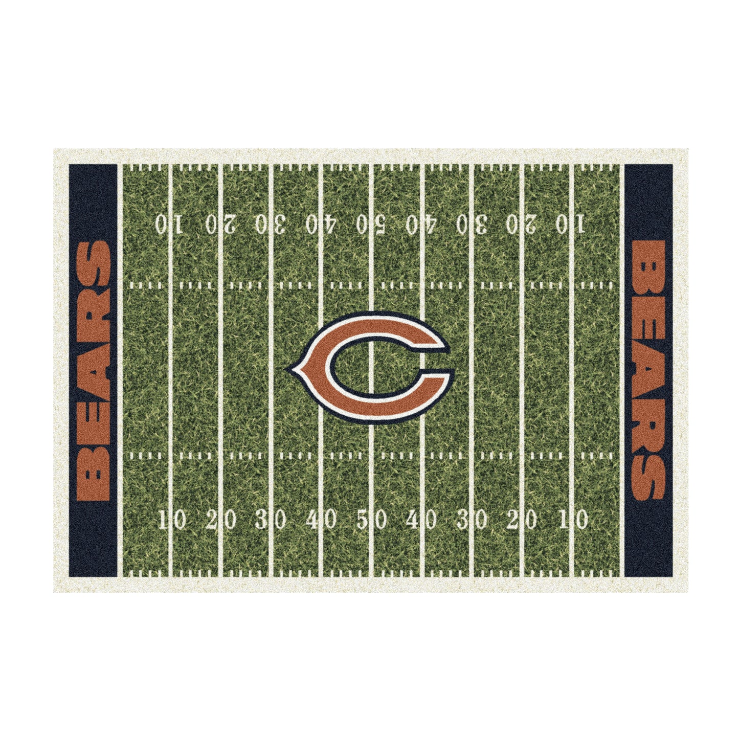 Chicago Bears home field style area rug