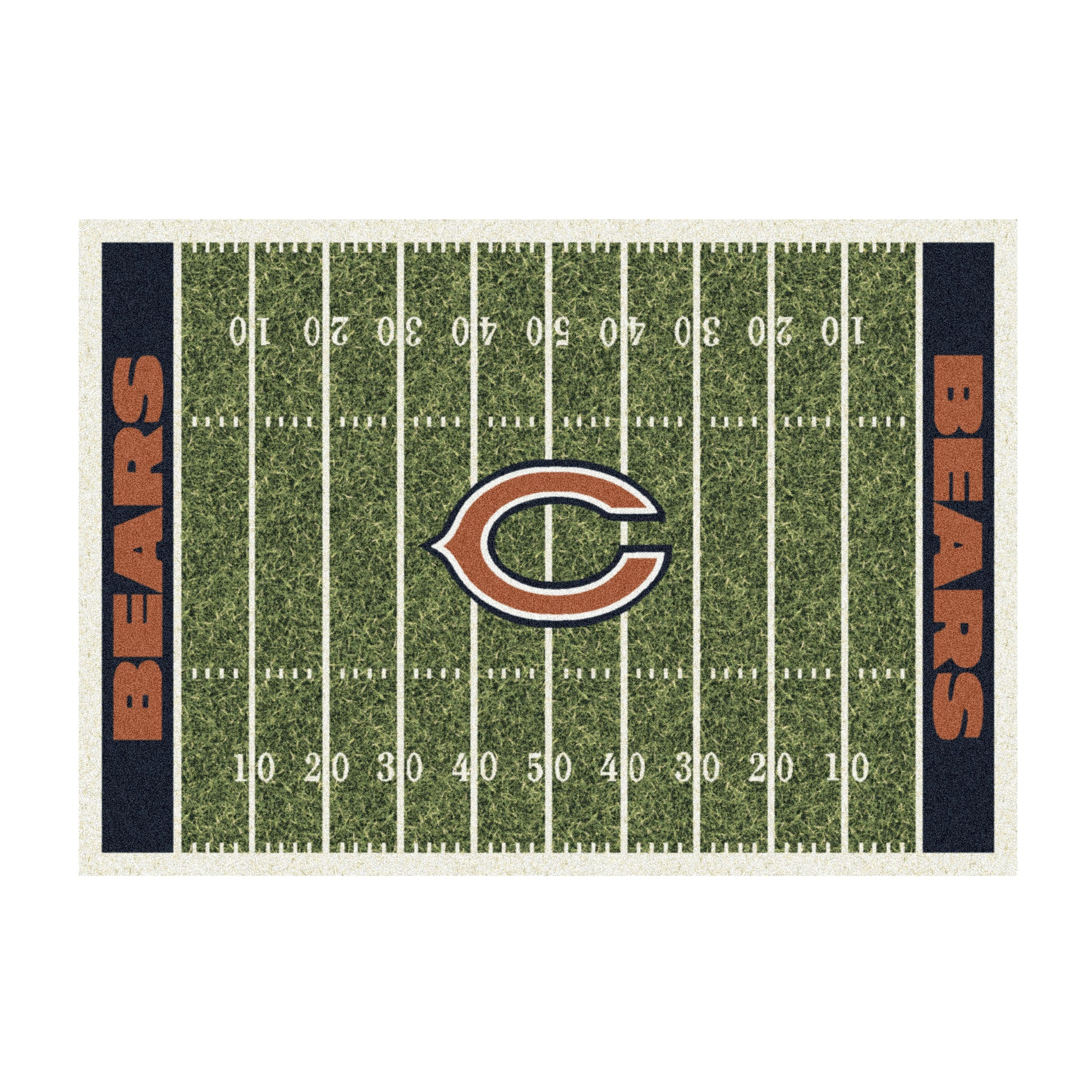 Chicago Bears home field style area rug