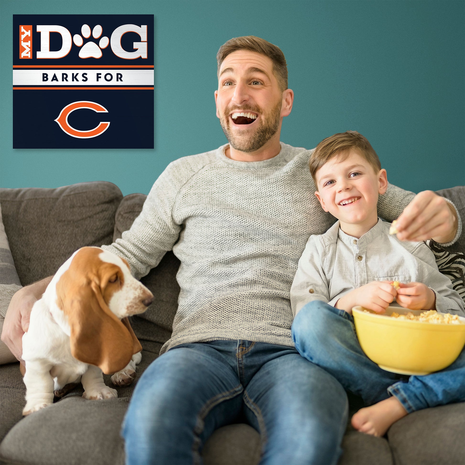 Chicago Bears my dog art sign