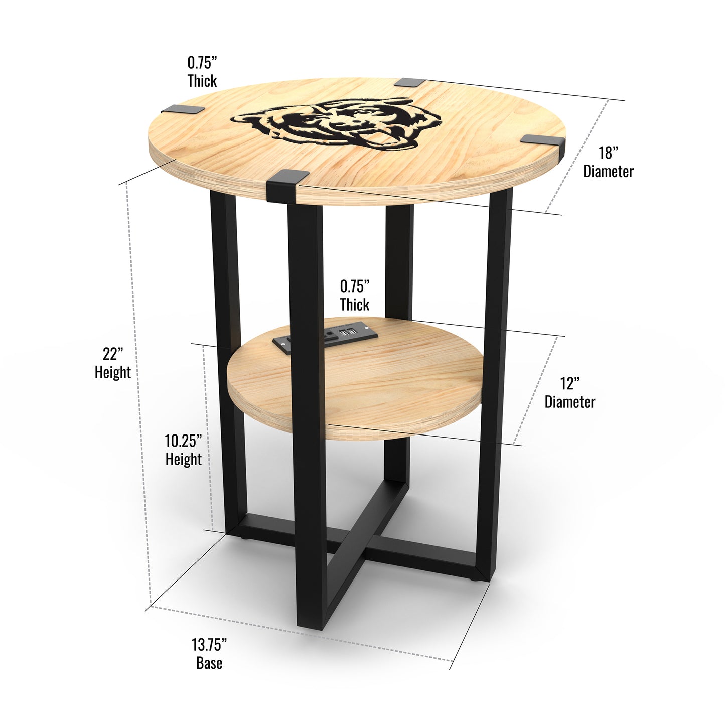 Chicago Bears Table Dimensions