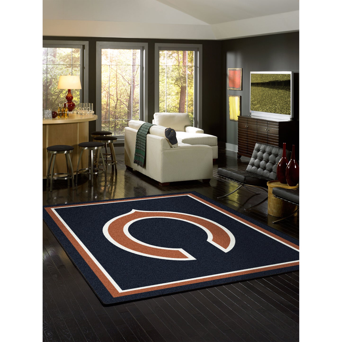 Chicago Bears spirit style area rug life