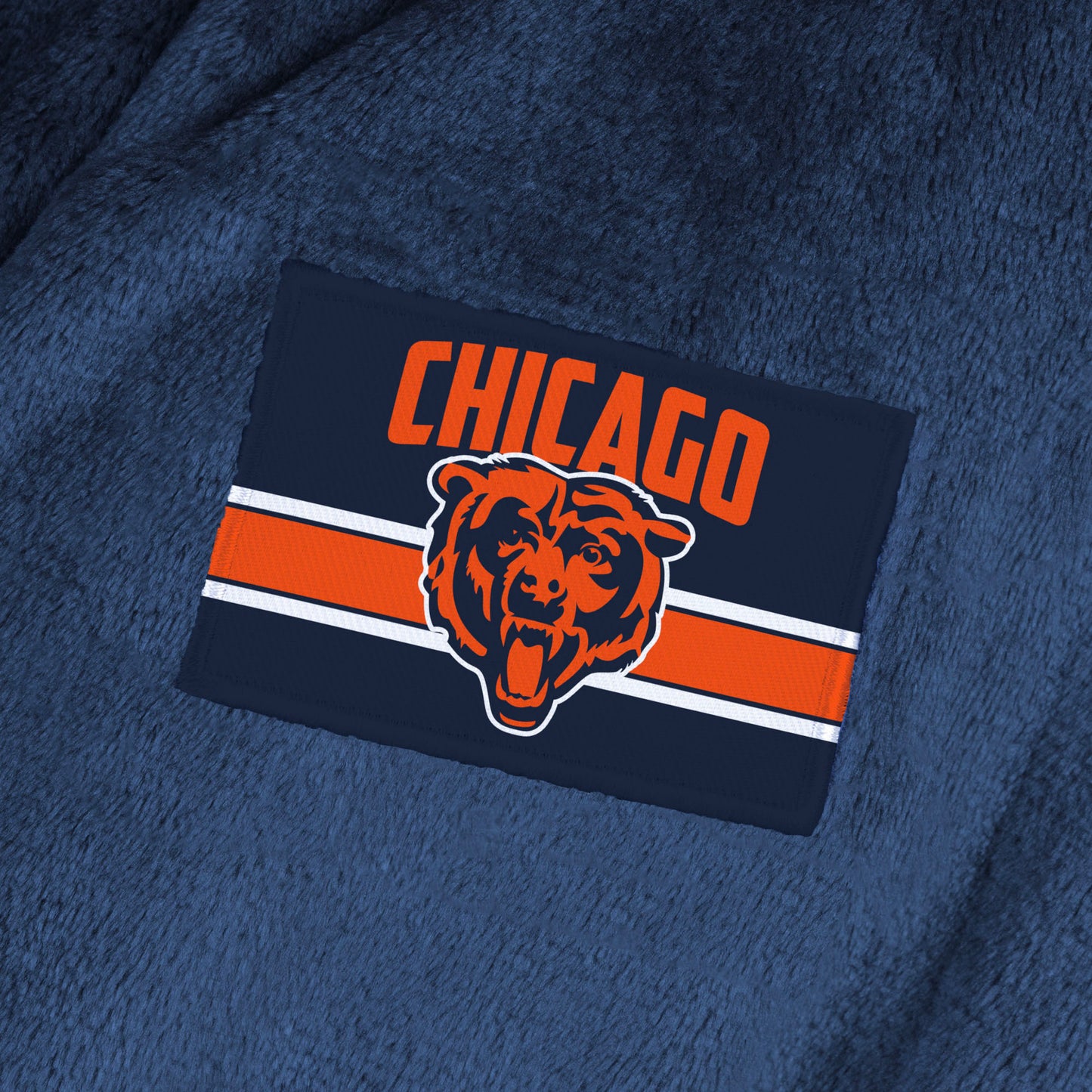 Chicago Bears team color bathrobe patch