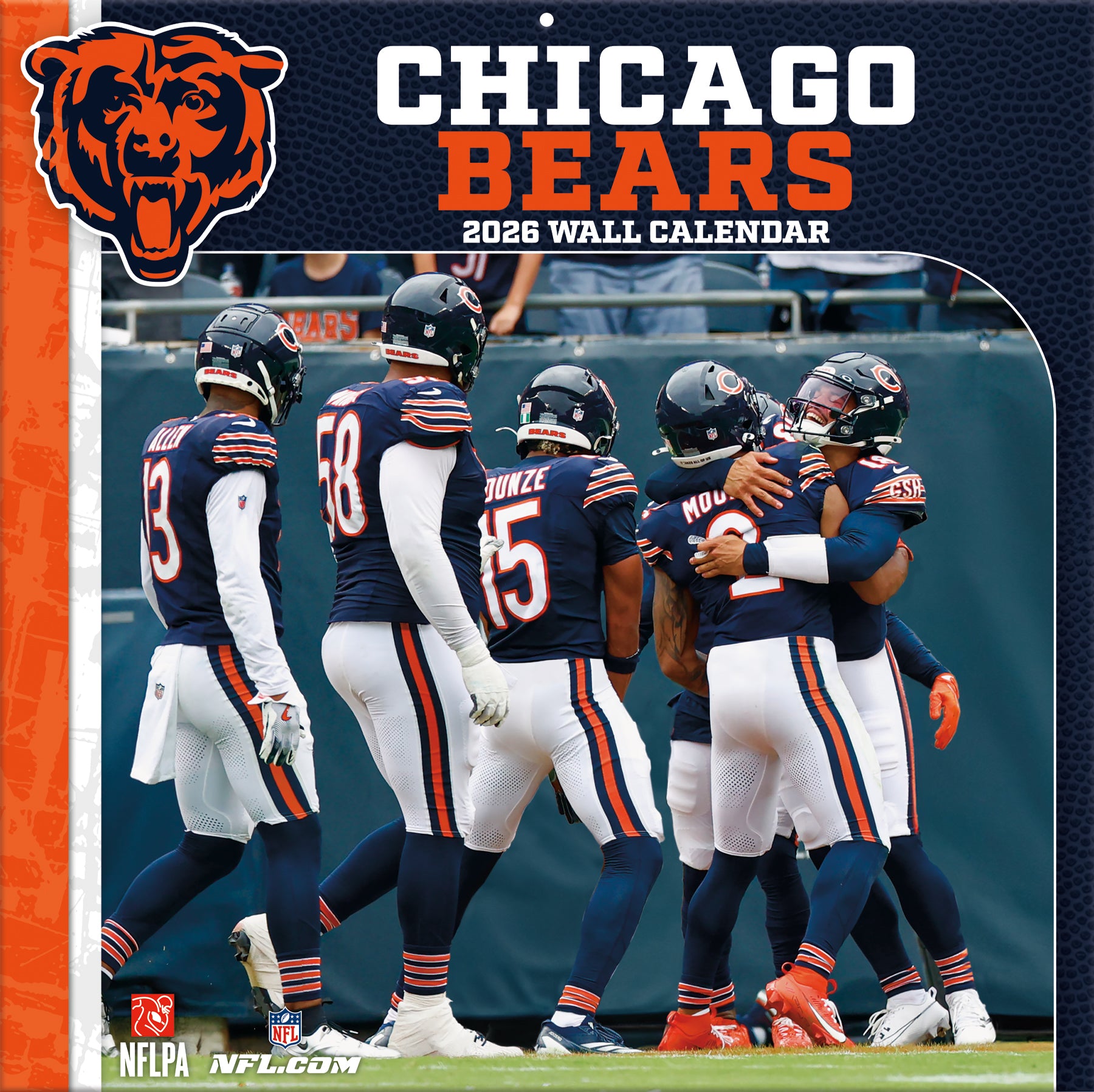 Chicago Bears Team Photos Wall Calendar