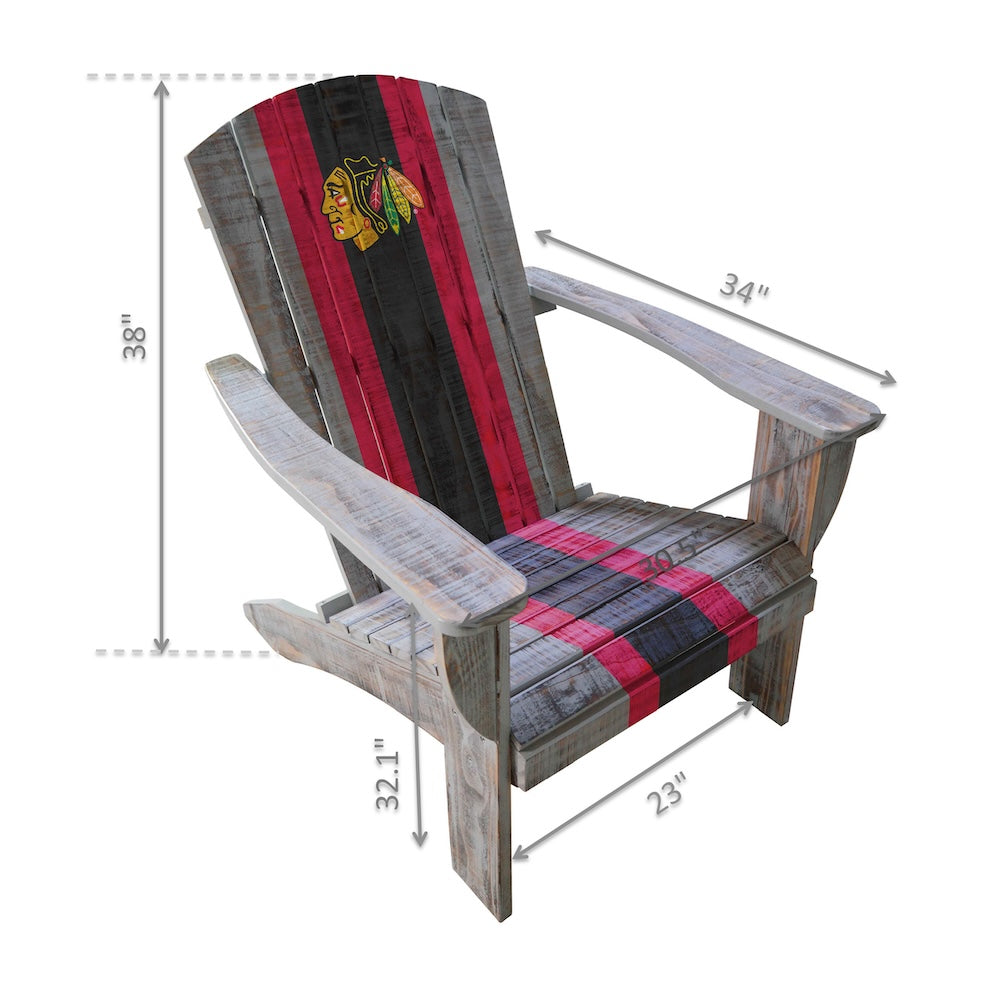 Chicago Blackhawks Adirondack Chair Dimensions