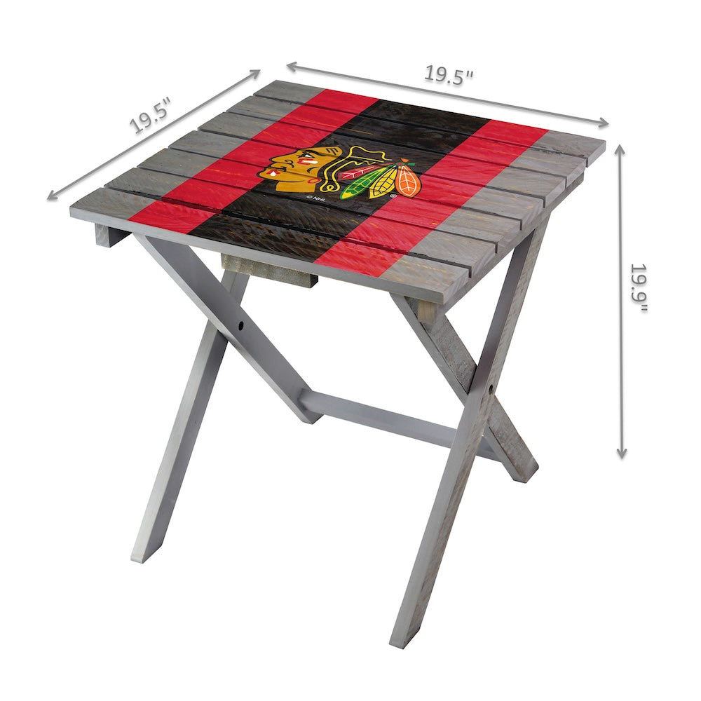 Chicago Blackhawks Adirondack Table Dimensions