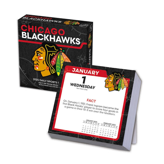 Chicago Blackhawks 2025 Fact-A-Day Box Desk Calendar