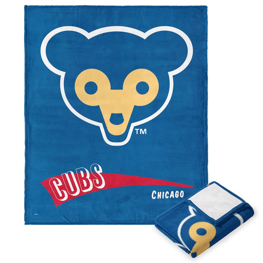 Chicago Cubs throwback silk touch blanket