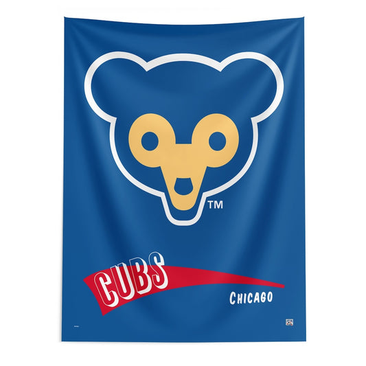 Chicago Cubs throwback wall hanging