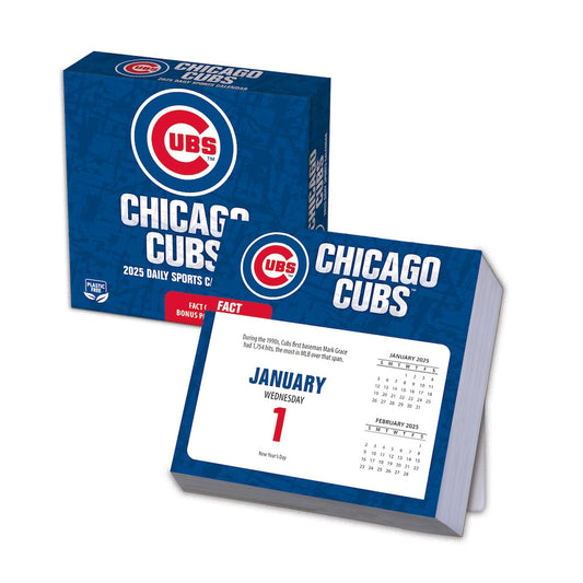 Chicago Cubs 2025 Fact-A-Day Box Desk Calendar