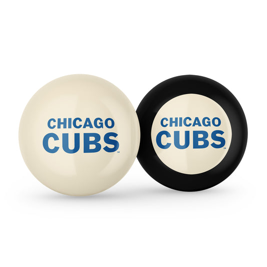 Chicago Cubs cue ball and 8 ball