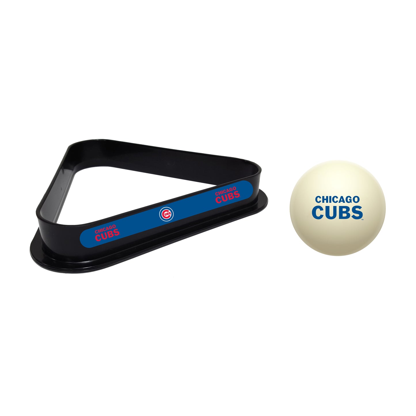 Chicago Cubs cue ball and triangle