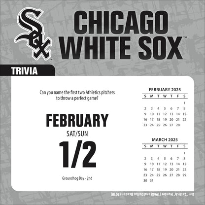 Chicago White Sox 2025 Fact-A-Day Box Desk Calendar Feb