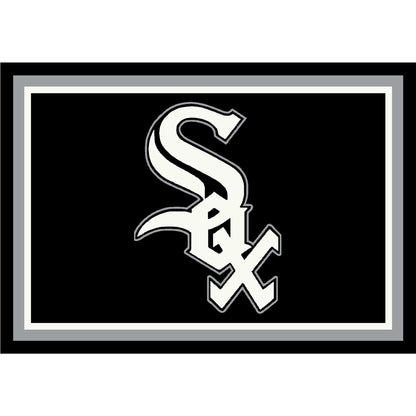 Chicago White Sox distressed style area rug