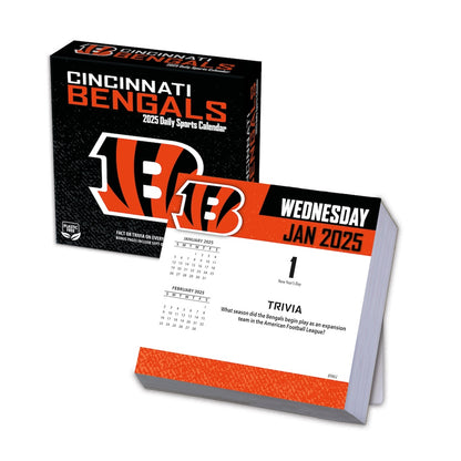 Cincinnati Bengals 2025 Fact-A-Day Box Desk Calendar