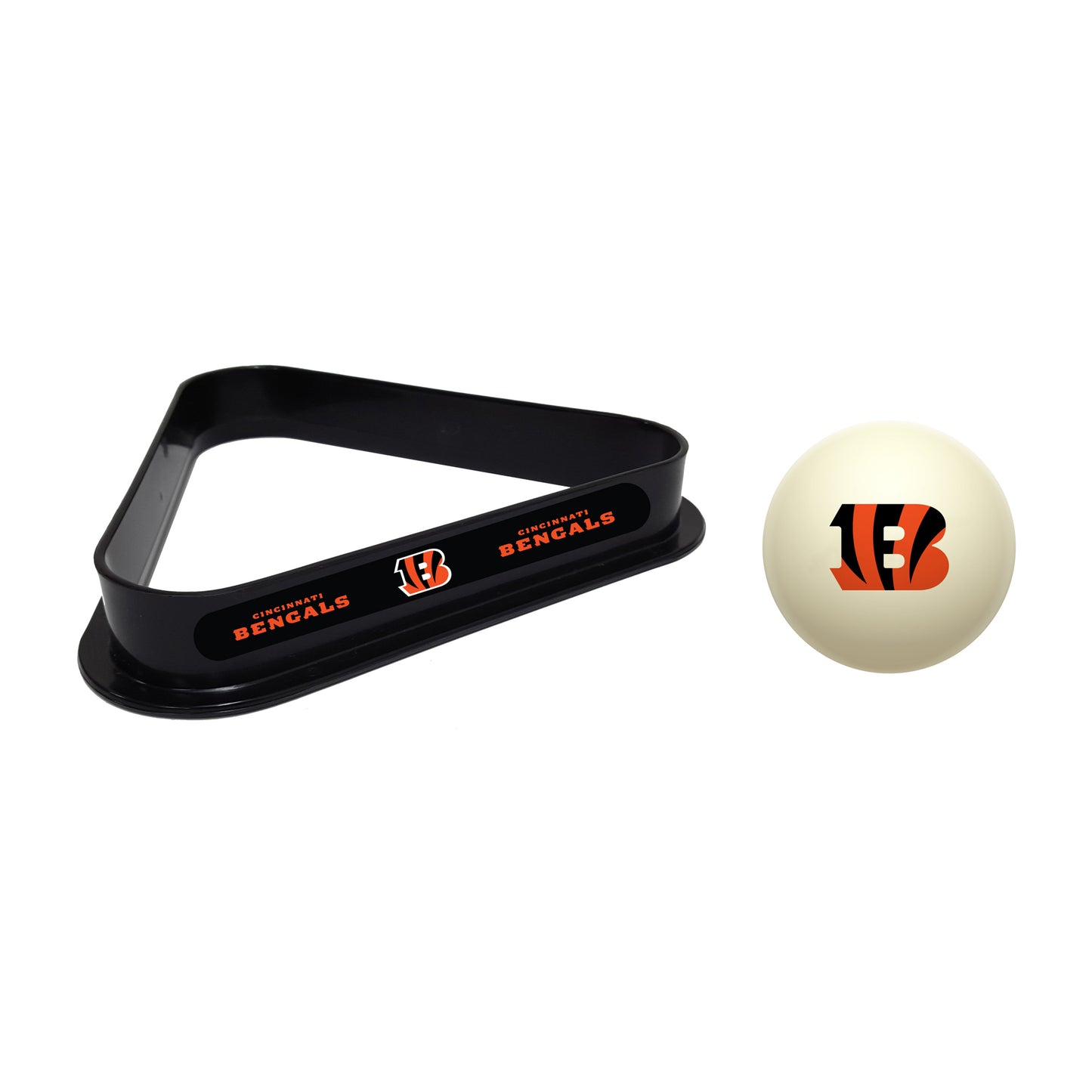 Cincinnati Bengals cue ball and triangle