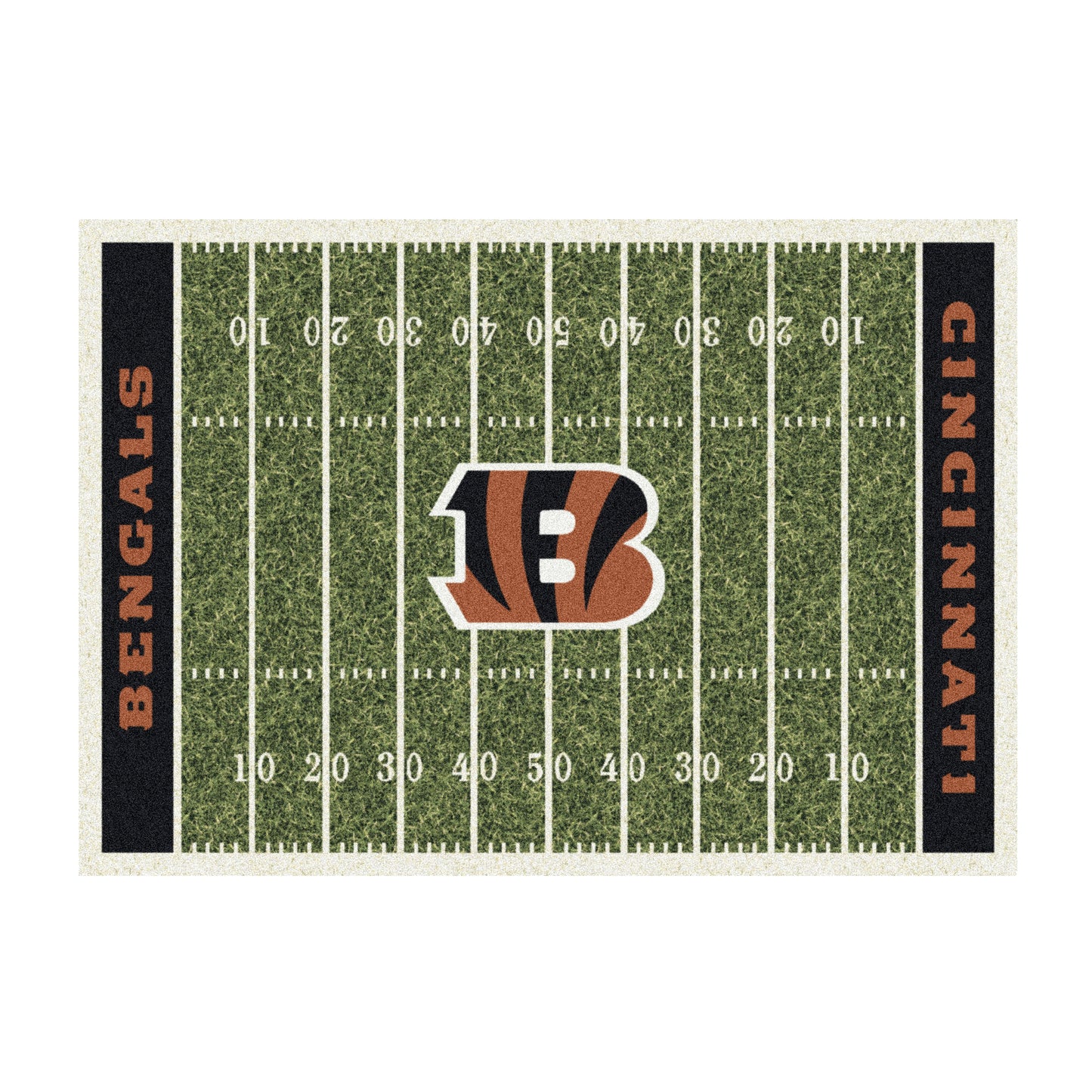 Cincinnati Bengals home field style area rug