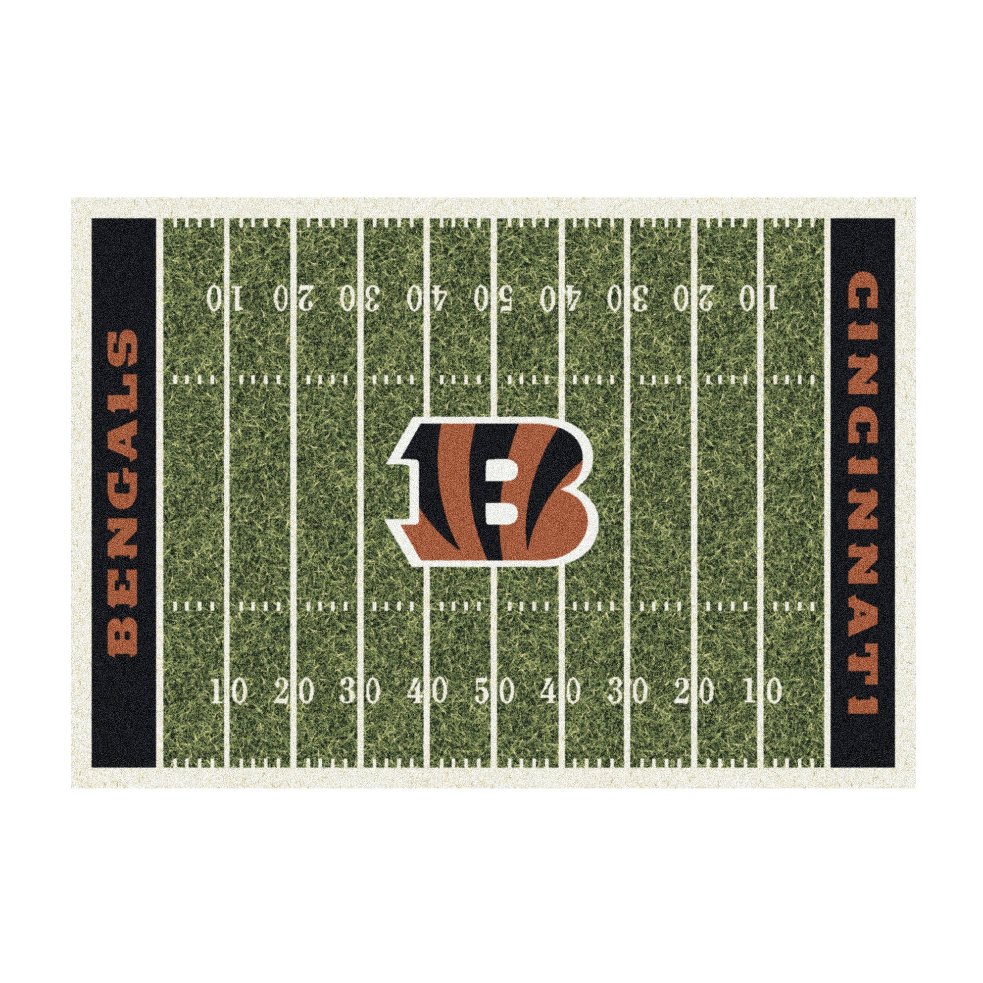 Cincinnati Bengals home field style area rug