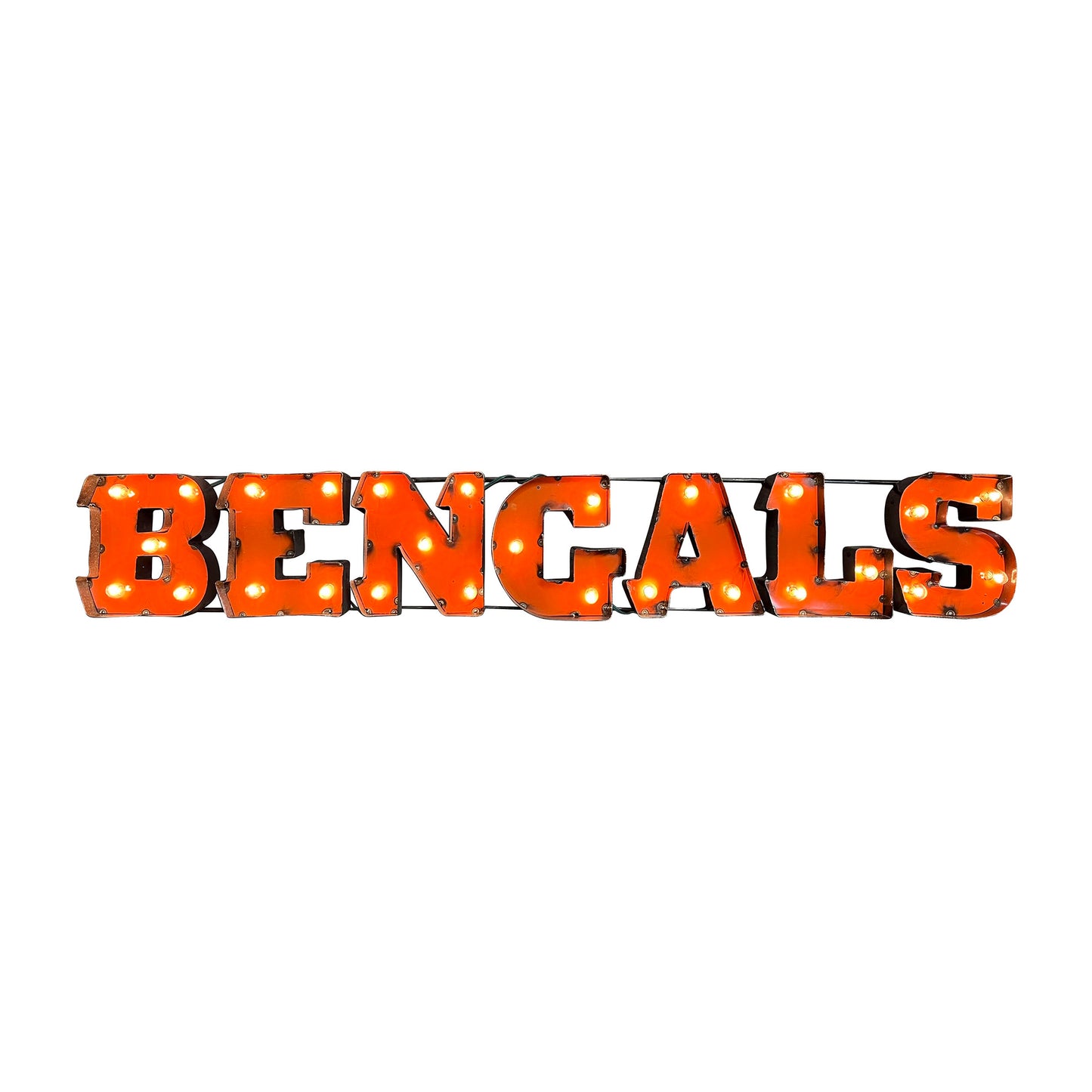 Cincinnati Bengals lighted metal sign