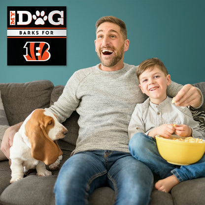 Cincinnati Bengals my dog art sign