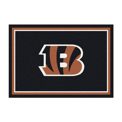 Cincinnati Bengals distressed style area rug