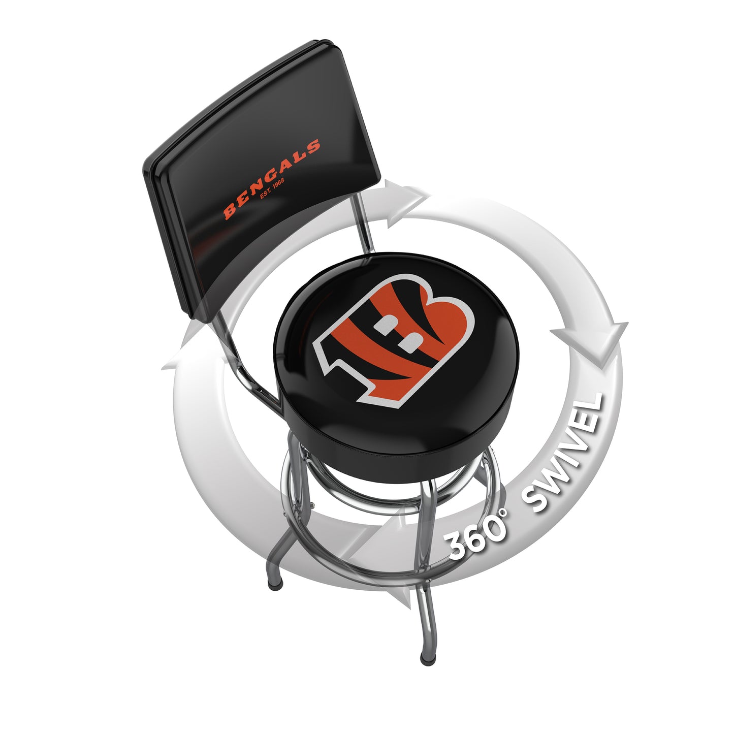 Cincinnati Bengals Swivel Barstool