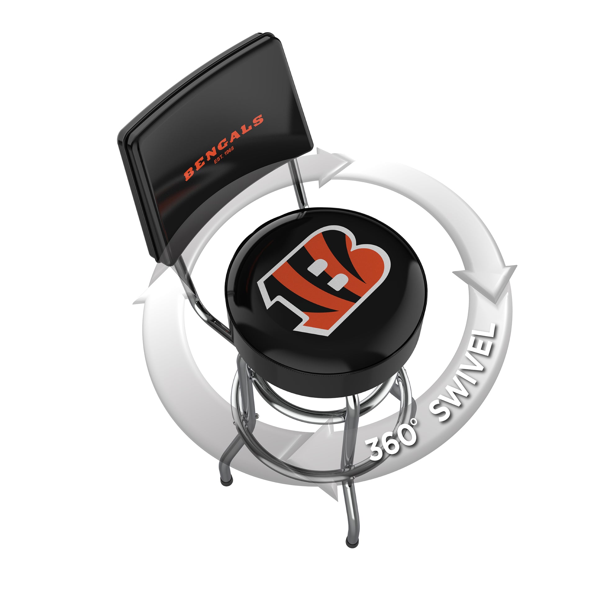 Cincinnati Bengals Swivel Barstool