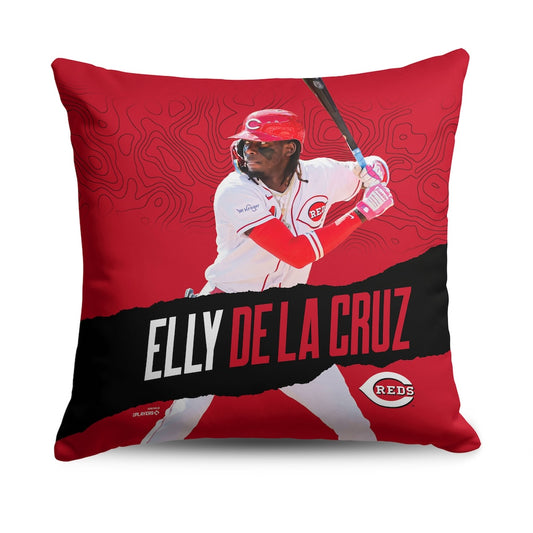 Cincinnati Reds Elly De La Cruz throw pillow