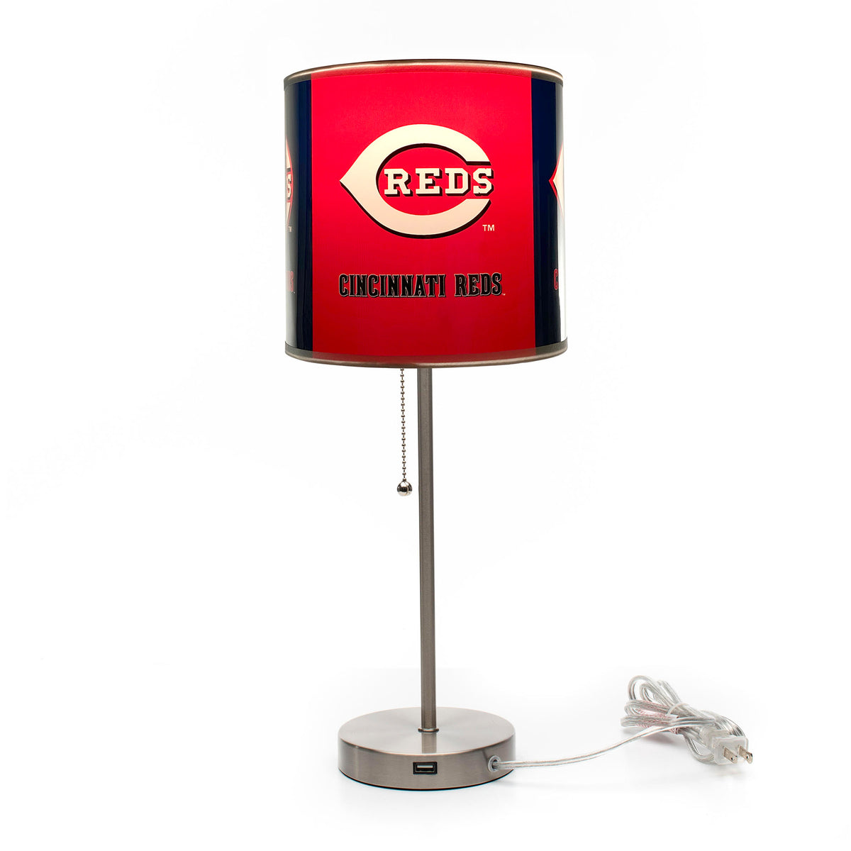 Jfire Reds Table Buy MLB Cincinnati Reds Chrome Office Desk Table Lamp – ProFootballStuff