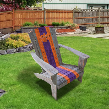 Clemson Tigers Outdoor Painted Adirondack Chair