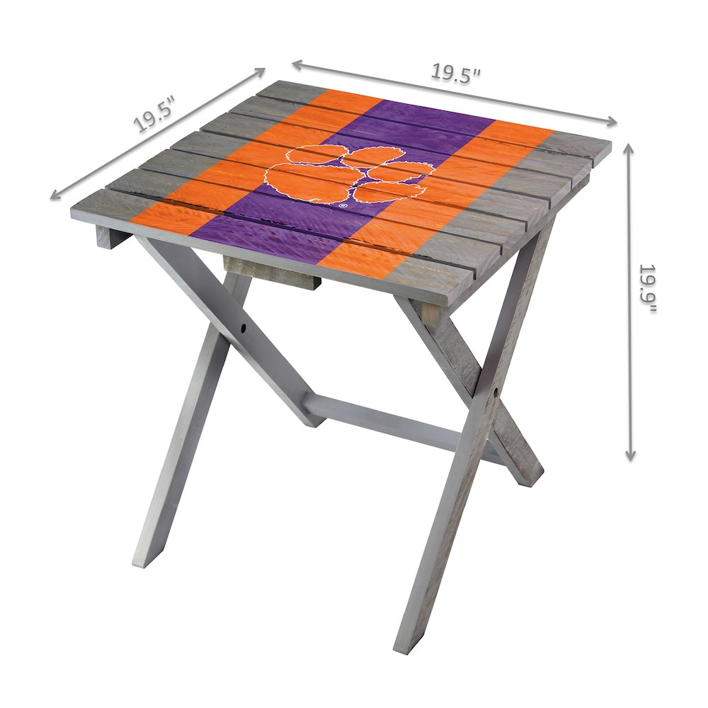 Clemson Tigers Adirondack Table Dimensions