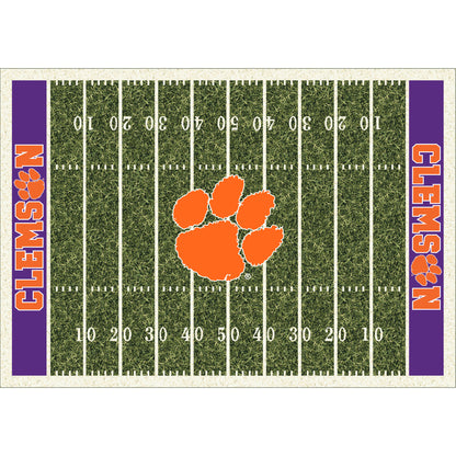 Clemson Tigers home field style area rug