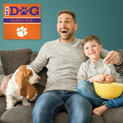 Clemson Tigers my dog art sign