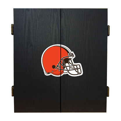 Cleveland Browns Dart Board Cabinet