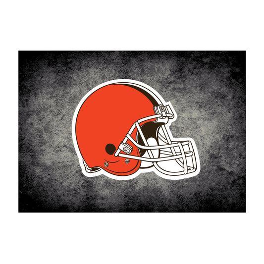 Cleveland Browns distressed style area rug