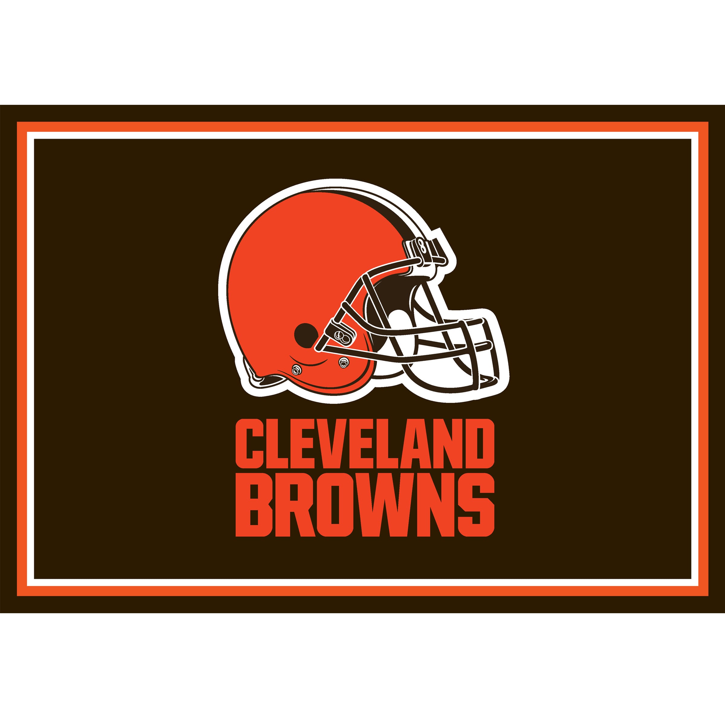 Buy NFL Cleveland Browns Entry Mat and Official Area Rug 3 Ft x 4 Ft ...