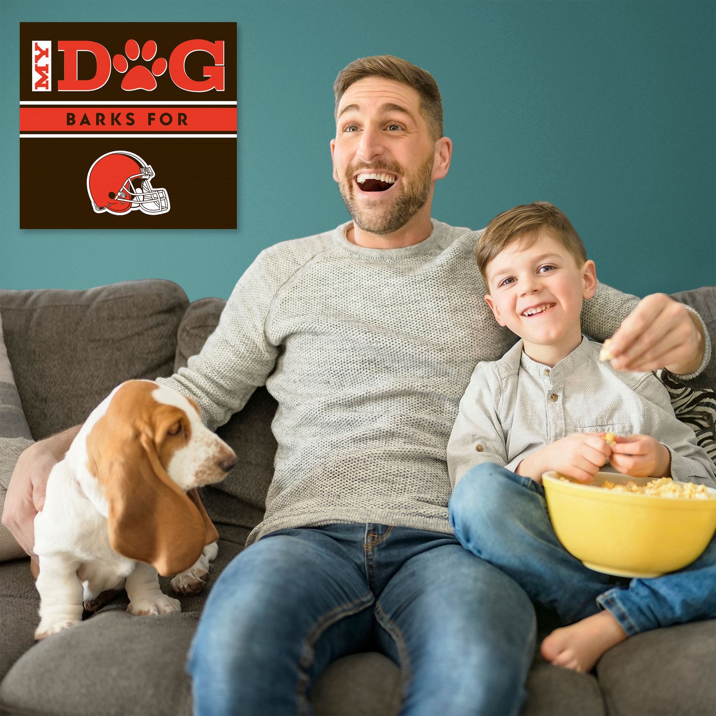 Cleveland Browns my dog art sign