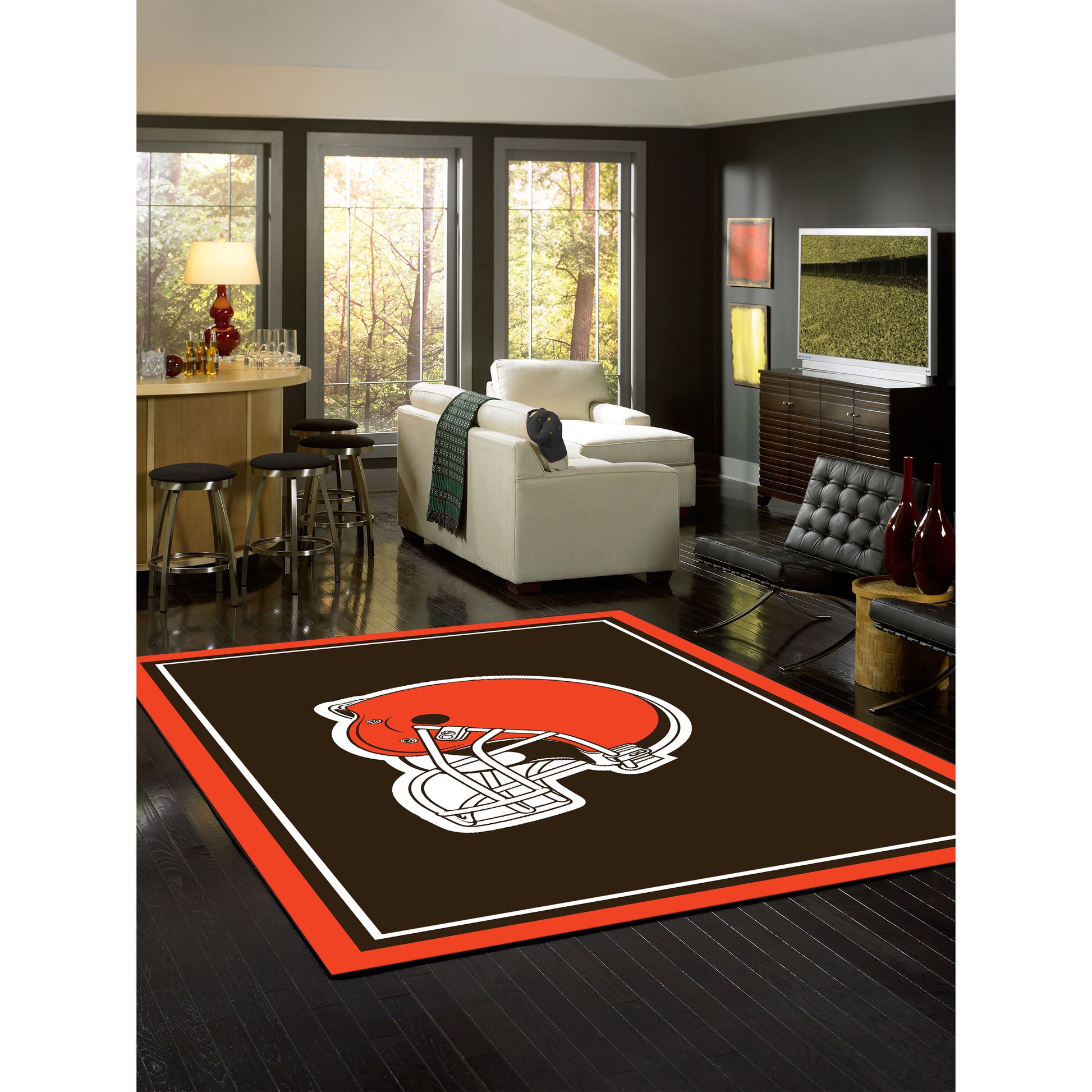 Cleveland Browns spirit style area rug life