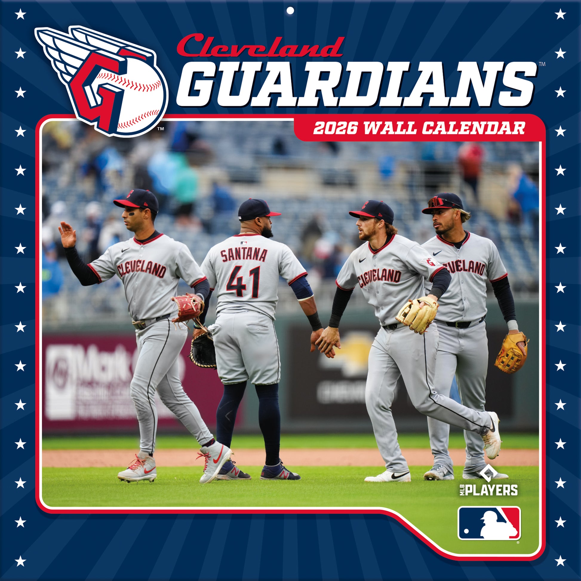 Cleveland Guardians Team Photos Wall Calendar