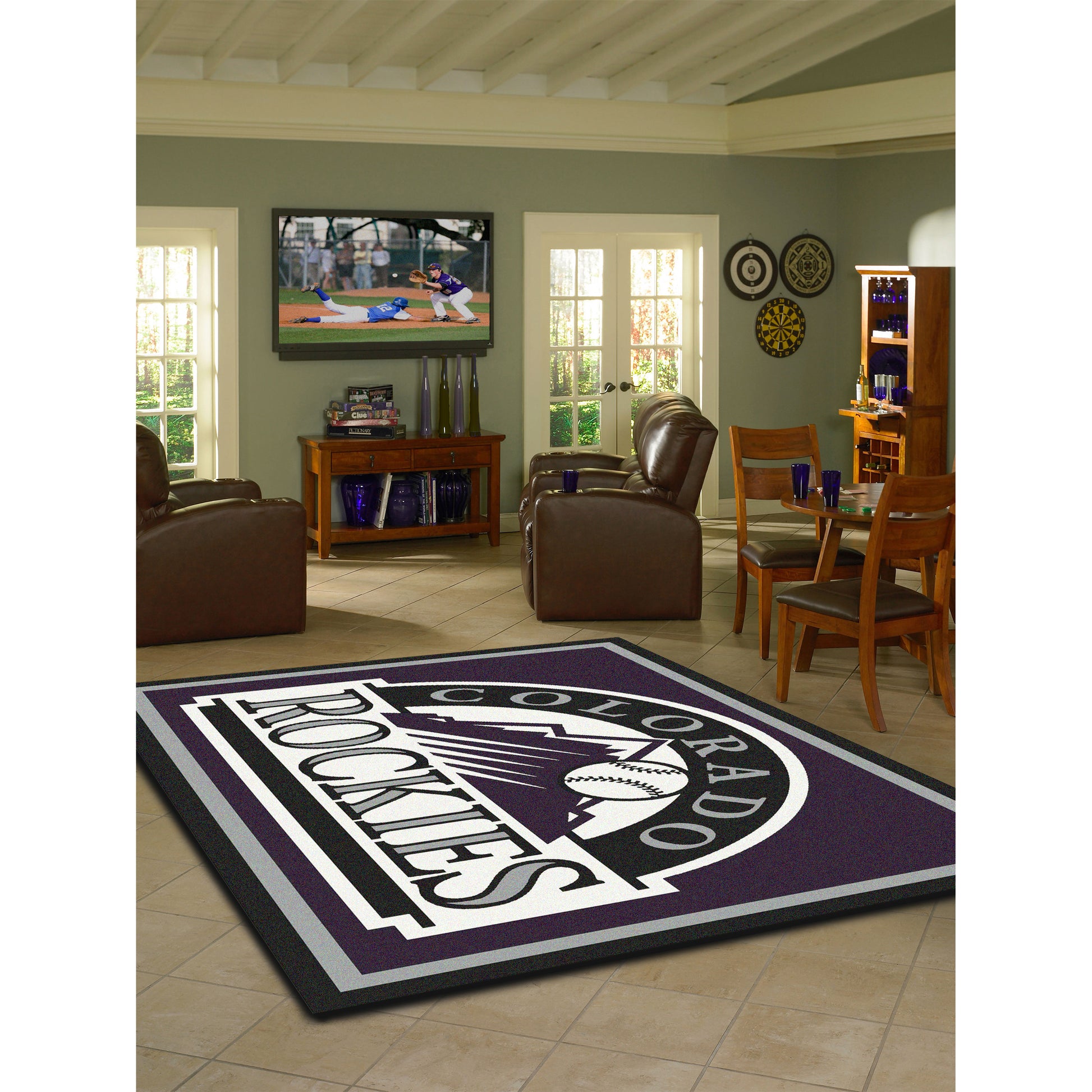 Colorado Rockies spirit style area rug life