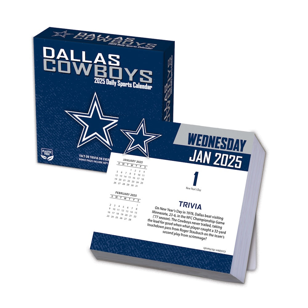 Dallas Cowboys 2025 Fact-A-Day Box Desk Calendar