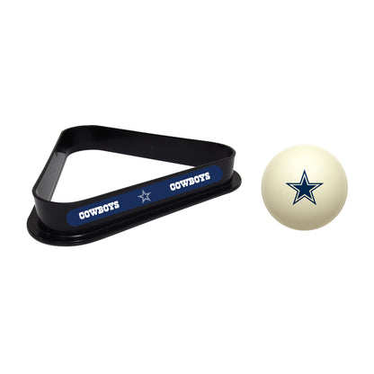 Dallas Cowboys cue ball and triangle