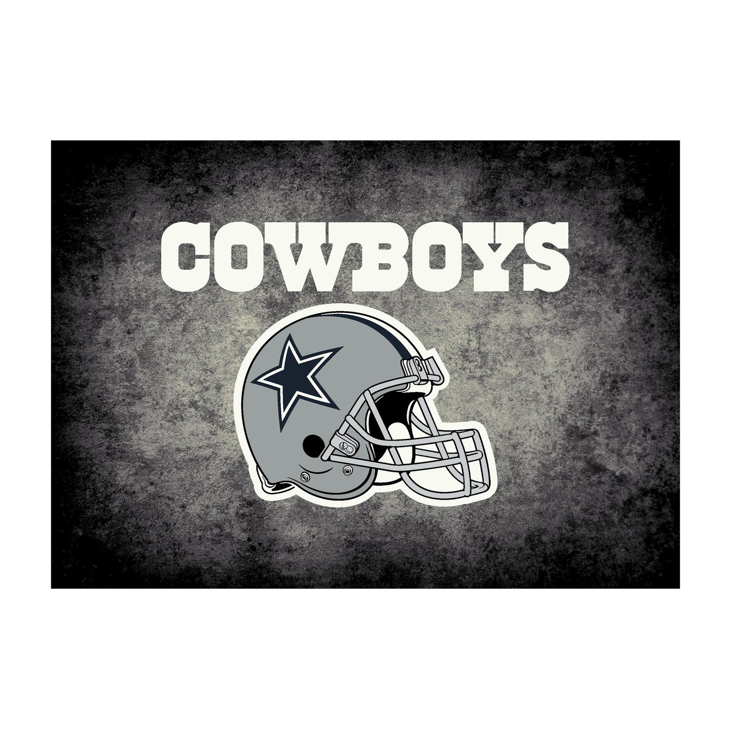 Dallas Cowboys distressed style area rug